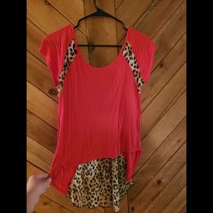 Animal print dress top